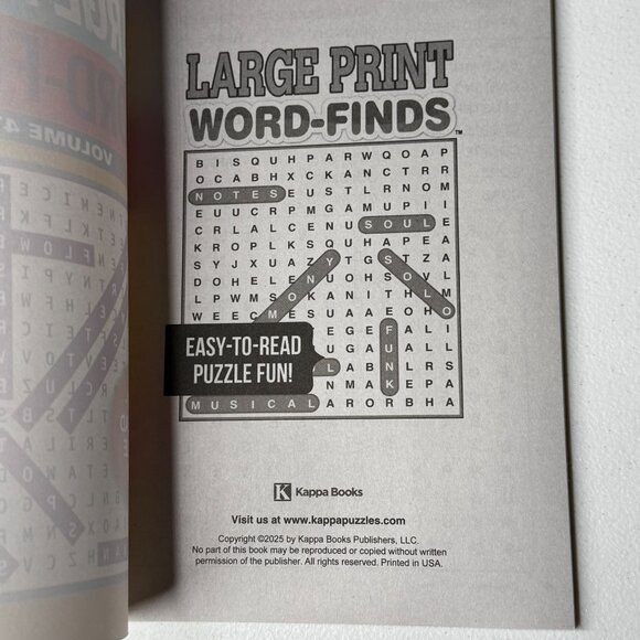 Large Print Word-Finds Puzzle Book Volume 472 Brain Games Easy Read - Picture 4 of 4